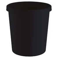 Helit H6405895 waste container Round Plastic Black