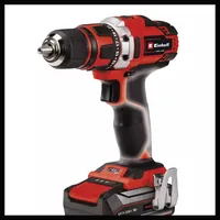Einhell Akku-Bohrschrauber TE-CD 18/40-1 Li (1 x 2.5Ah) - Produktkategorie: Bohrschrauber - Werkzeugaufnahme: Schnellspannbohrfutter 13 mm - Ausstattung: Mit Akku - Ladegerät & Koffer - Set: Nein - Kapazität Wattstunden: 45 Wh - Akkusystem: Einhell Power 