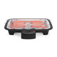 Tristar Tischgrill BQ-2813 Schwarz - Eingangsspannung: 220-240 V - Ausstattung: Anti-Rutsch-Füsse - Fettauffangschale - Funktionskontrollleuchte - Sicherheitsschalter - Thermostat - Leistung: 2000 W