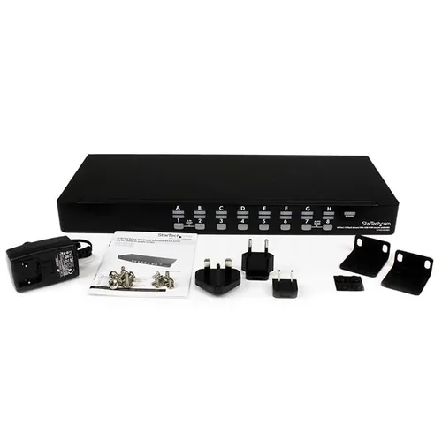 StarTech.com 16 Port 1U Rackmount USB KVM Switch with OSD (SV1631DUSBU)
