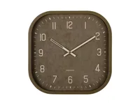 KARLSSON Wanduhr Elemental Cuadrado 30 x 30 cm, Luxus grün - Uhrtyp: Analog - Betriebsart: Akkubetrieb - Batteriebetrieb - Funksignal: Nein - Funktionen: Zeit - Form: Quadrat - Detailfarbe: Grün