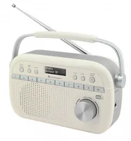 soundmaster DAB+ Radio DAB280BE Beige - Radio Tuner: FM - DAB+ - Stromversorgung: Batteriebetrieb - Netzbetrieb - Detailfarbe: Beige - Ausstattung: Sleep-Timer - Display - Weckfunktion - Schlummerfunktion - Senderspeicher - Typ: Portabler Radio