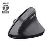 Trust Bayo II ergonomisch - Rechargeable - Rechtshänder - kabellos - schwarz