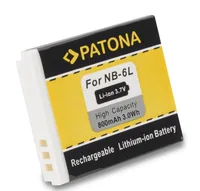 Patona Digitalkamera-Akku NB-6L - Akkutyp: Lithium-Ion (Li-Ion) - Spannung: 3.7 V - Akkukapazität: 800 mAh - Kompatible Hersteller: Canon - Kapazität Wattstunden: 3 Wh