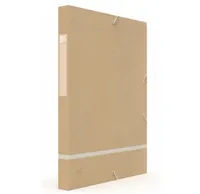 Oxford Gummibandmappe A4, Beige - Typ: Gummibandmappe - Ausstattung: Selbstklebendes Rückenschild - Gummiband - Detailfarbe: Beige - Material: Karton