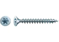 Spax Universalschrauben 3.5 x 16 mm, 200 Stück - Schraubentyp: Universalschrauben - Schraubenkopf: Senkkopf - Schraubenkopfantrieb: Torx - Gewinde: Vollgewinde - Oberfläche: verzinkt blau - Material: Stahl