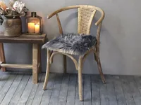 Chic Antique Pelzimitat 40 x 40 cm, Grau - Eigenschaften: Keine Eigenschaft - Zertifikate: Keine Zertifizierung - Breite: 40 cm - Höhe: 40 cm - Detailfarbe: Grau - Produkttyp: Pelzimitat