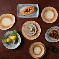 Arthur Krupp 67382AA3 tableware set 4 pc(s) Stoneware Blue, Grey, White