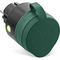 InLine 40155O smart plug 3680 W Schwarz, Grün