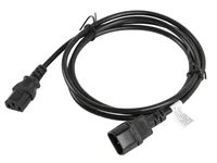 LANBERG IEC 320 C13->C14 1,8m VDE Stromkabel-Verlängerung sw