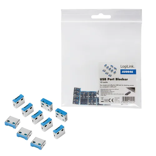 Logilink USB-A-Port Schloss 10x Schlösser