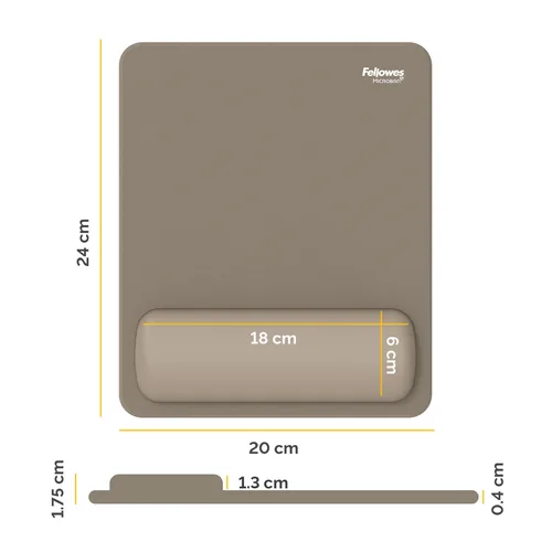 Fellowes Mauspad-Handgelenkauflage Breyta sand