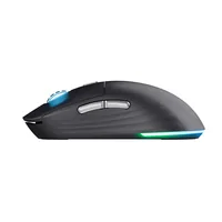 Trust Gaming-Maus GXT 926 Redex II - Maus Features: Seitliche Zusatztasten - Beleuchtung - Programmierbare Tasten - Bedienungsseite: Rechtshänder - Detailfarbe: Schwarz - Gewicht: 99 g - Verbindungsart: Kabellos - Schnittstelle: USB-C