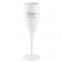 Koziol Sektglas Superglas Champagne is 100 ml, 1 Stück, Weiss - Material: Kunststoff - Höhe: 19.1 cm - Volumen: 100 ml - Glas Typ: Sektglas - Verpackungseinheit: 1 Stück - Detailfarbe: Weiss