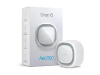 Aeotec Funk-Sirene Siren 6 - Detailfarbe: Weiss - Protokoll: Z-Wave Plus - Produkttyp: Sicherheit und Sensoren - Systemkommunikation: Wireless - System-Kompatibilität: Keine