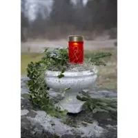 Star Trading Solar Kerze Hearty Warmweiss, 1 LED - Betriebsart: Solarbetrieb - Aussenanwendung: Ja - Höhe: 12 cm - Timerfunktion: Keine Angaben - Set: Nein - Leuchtenfarbe: Rot