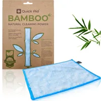 Quick Aid BAMBOO Reinigungstuch aus Naturfasern blau - Einsatzgebiet: Oberflächen - Material: Mikrofaser - Parfümiert: Nein - Tuchart: Reinigungstuch - Anwendung Reinigungstuecher: Feucht - und Trockentuch - Detailfarbe: Blau