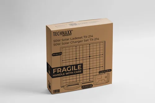 Technaxx Solarkoffer TX-214 50 W - Solarpanel Leistung: 50 W - Paneltyp: Portabel - Rahmen: Schwarz