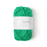 Rico Design Wolle Creative Ricorumi DK 25 g, Grasgrün - Packungsgrösse: 1 Stück - Länge: 57.5 m - Material: Baumwolle - Detailfarbe: Grasgrün - Waschbar bei: 30 °C - Nadelstärke: 3 mm - 4 mm