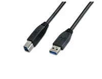 Wirewin USB 3.0-Kabel  USB A - USB B 1 m - Kabeltyp: Anschlusskabel - Detailfarbe: Schwarz - USB Standard: 3.0/3.1/3.2 Gen 1 (5 Gbps) - Länge: 1 m - USB Anschluss 2 (Endgerät): USB B - Geschlecht Anschluss 2 (Endgerät): Male (Stecker)