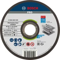 Bosch Professional Trennscheibe gerade Expert for Inox, 125 x 1 mm - Zubehörtyp: Trennscheibe - Durchmesser: 125 mm - Für Material: Inox - Set: Nein