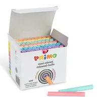 Primo Wandtafelkreide 100 Stück, Mehrfarbig - Verpackungseinheit: 100 Stück - Set: Ja - Detailfarbe: Mehrfarbig - Eigenschaft-Stift: Keine - Farbstifte & Wachsmalstifte-Art: Wandtafelkreide - Anwender: Kinder - Schule