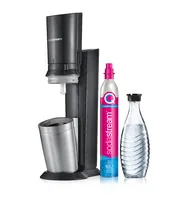 SodaStream Crystal 3.0 Metal, Stainless steel Black