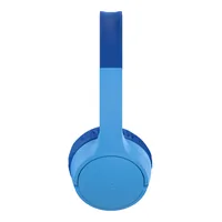 Belkin Wireless On-Ear-Kopfhörer SoundForm Mini Blau - Detailfarbe: Blau - Kopfhörer Ausstattung: Lautstärkebegrenzung - Spritzwassergeschützt - Verbindungsmöglichkeiten: 3 -5 mm Klinke (Klinkenstecker) - Bluetooth - Einsatzbereich: Kinderkopfhörer - Trag