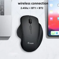 Equip Komfortmaus Wireless Dual Mode 6Btn Rechts schwarz