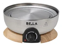 Berger Lanz Elektronisches Fondue-Set 9 Teile, Schwarz/Silber - Anzahl Personen: 8 - Materialtyp: Metall - Material: Edelstahl - Betriebsart: Netzbetrieb - Kompatible Kochfelder: Elektro - Detailfarbe: Schwarz - Silber