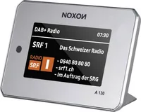 Noxon Radio-Tuner A 130 Silber - Radio Tuner: DAB+ - FM - Internetradio - Detailfarbe: Silber - Gewicht: 0.21 kg - Bluetooth: Ja - Audio-Ausstattung: App - Display - Fernbedienung - Schlummerfunktion - Sleep-Timer - Weckfunktion - Audio-Verstärker: Nein