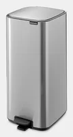 Brabantia Treteimer Bo 30 l, Silber matt - Fassungsvermögen: 30 l - Anzahl Behälter: 1 - Detailfarbe: Silber matt - Form: Eckig - Material: Stahl