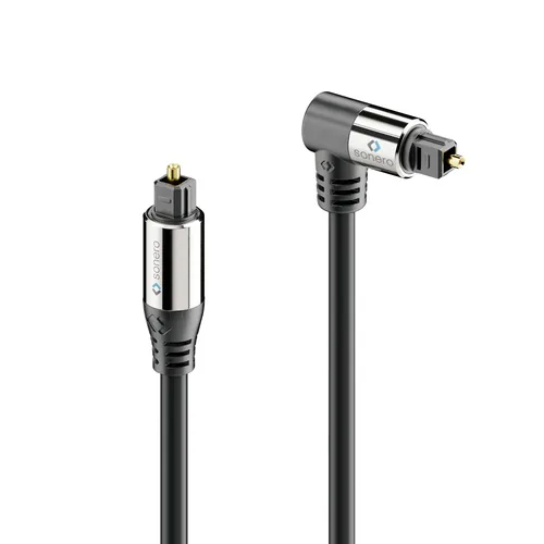 sonero Audio-Kabel Toslink - Toslink 1 m - Kabeltyp: Anschlusskabel - Audioanschluss Seite A: Toslink - Audiokanäle: Stereo - Audioanschluss Seite B: Toslink - Detailfarbe: Schwarz - Länge: 1 m