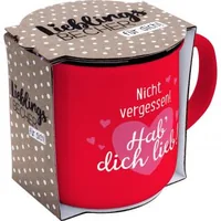 Sheepworld Universaltasse Nicht vergessen! 350 ml , 1 Stück - Material: Keramik - Tassen Typ: Universaltasse - Ausstattung: Henkel - Detailfarbe: Rot - Verpackungseinheit: 1 Stück - Volumen: 350 ml