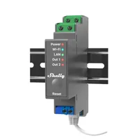Shelly Relais Pro 2 WLAN LAN Max. 25A 2 Kanäle 2 Phasen BT DIN-Rail
