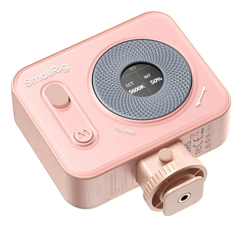 Smallrig Vibe P96 Pro Mini-LED-Videoleuchte Rosa - Farbtemperatur Kelvin: 2500 bis 6500 K - Lichtfarbe: Warmweiss (WW) - Leuchtenfarbe: Rosa