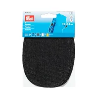Prym Applikation 10 x 14 cm Jeans Schwarz, 2 Stück - Verpackungseinheit: 2 Stück - Detailfarbe: Schwarz matt - Produkttyp: Applikation