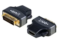 onit Adapter DVI-D - HDMI, 1 Stück - Kabeltyp: Adapter - Videoanschluss Seite A: DVI-D - Videoanschluss Seite B: HDMI