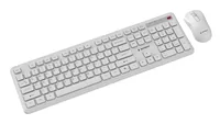 Gembird Slim Pro Business wireless desktop set, white, US layout