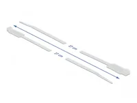 Delock Kabelbinder mit Beschriftungsfeld L 300 x B 4,8 mm weiß 10 Stück