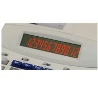 Olympia Bürorechner CPD 512 mit Druckfunktion - Stromversorgung: Netzbetrieb - Typ: Bürorechner - Detailfarbe: Grau - Displaytyp: LCD - Anzahl Zeilen: 1 × - Anzahl Stellen: 12 ×