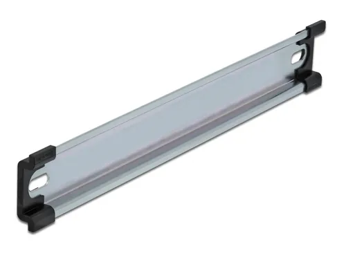 Delock Hutschiene/DIN Rail 35 x 7.5 mm, 25 cm aus Stahl - Detailfarbe: Grau - Montage: Wand - Schaltschrank - Aufputz