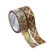 Paperblanks Washi Tape 2 Stk. Schicksal/Morris Windstoss - Detailfarbe: Goldbraun - Länge: 10 m - Set: Ja - Breite: 15 mm