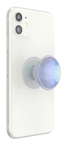 PopSockets Halterung PopGrip Frosted Iridescent - Befestigung: Kleben - Eigenschaften: Drehbar - Mobiltelefon Kompatibilität: Universal - Installationsort: Glatte Oberflächen