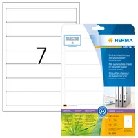 HERMA Ordneretiketten Recycling A4 20 Blatt 192x38