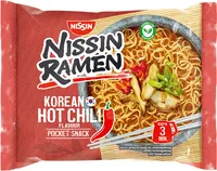Nissin Food Ramen Korea Chili 10x 65 g - Produkttyp: Nudeln - Nährwertangabe pro: 100 g - Energiegehalt (in kj): 356 KJ - Energiegehalt (in kcal): 85 Kcal - Fett: 3.3 g - Davon gesättigte Fettsäuren: 1.6 g