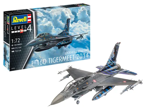 Revell Bausatz F-16D Fighting Falcon 1:72 - Level: 4 - Ausführung: Militärisch - Set: Nein - Massstab: 1:72 - Altersempfehlung ab: 12 Jahren