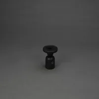 Konstsmide Nantes USB-Kerzenhalter - Schwarz - Höhe: 12.5 cm - Detailfarbe: Weiss - Detailmaterial: Stahl (pulverbeschichtet) - Grundmaterial: Kunststoff