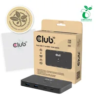 Club3D KVM Switch 4K60Hz 2x USB-C> HDMI3xUSBUSB-C 100W PD