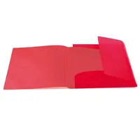 HERMA Sammelmappe A4 PP transluzent Rot - Typ: Zeichenmappe - Ausstattung: Dokumentenfach - Detailfarbe: Rot - Material: Polypropylen (PP)